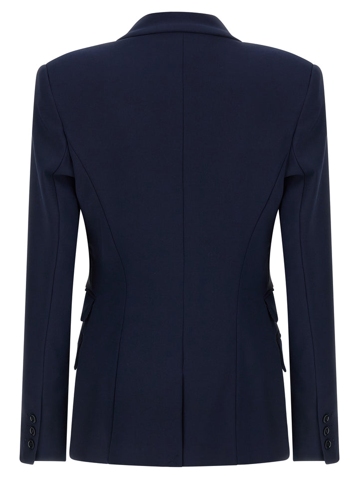 Elisabetta Franchi Light Crêpe Blazer BlazerS - Blue | a1d7894cbb4386e14d6f6203955c461f7bcb37d3