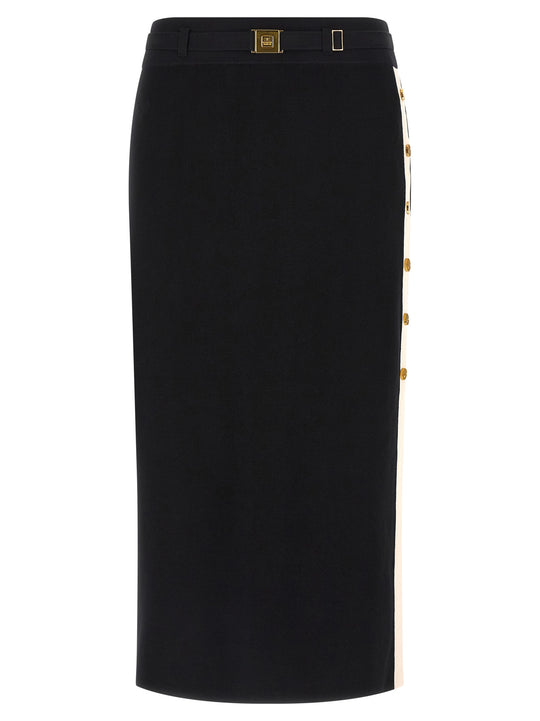 Side Band Skirt Skirts Black