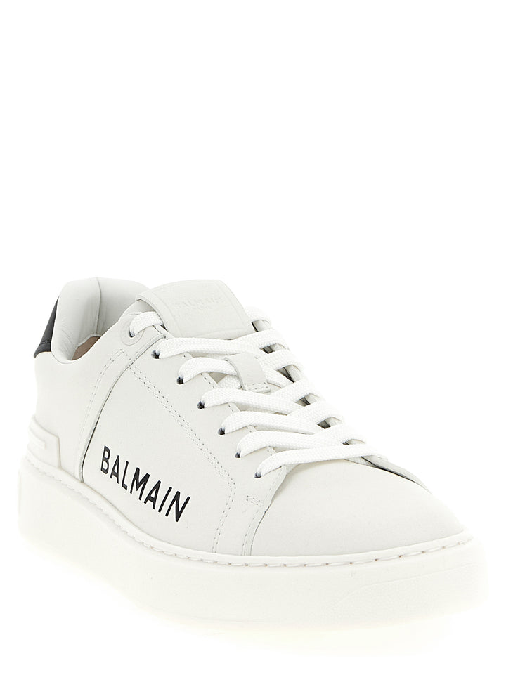 Balmain B-Court Sneakers - White/Black | 38331dcb52c7ac75ac2756fa1ad73e2ec1fdbd5a