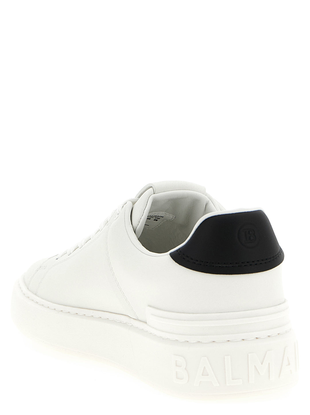 Balmain B-Court Sneakers - White/Black | 41c074501cbc33144ee9181204e5f4958e2c7dba