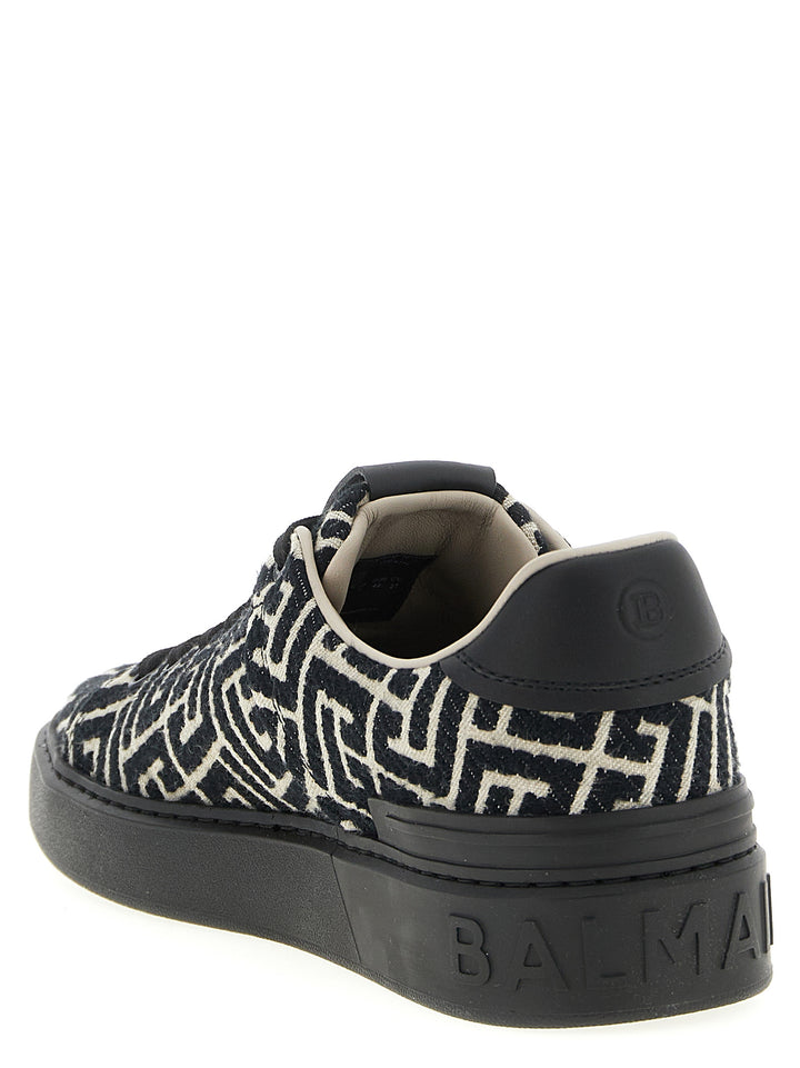 Balmain B-Court Sneakers - Black | b8cff321c4237b76ba62a3c94dc02fedda0b0791