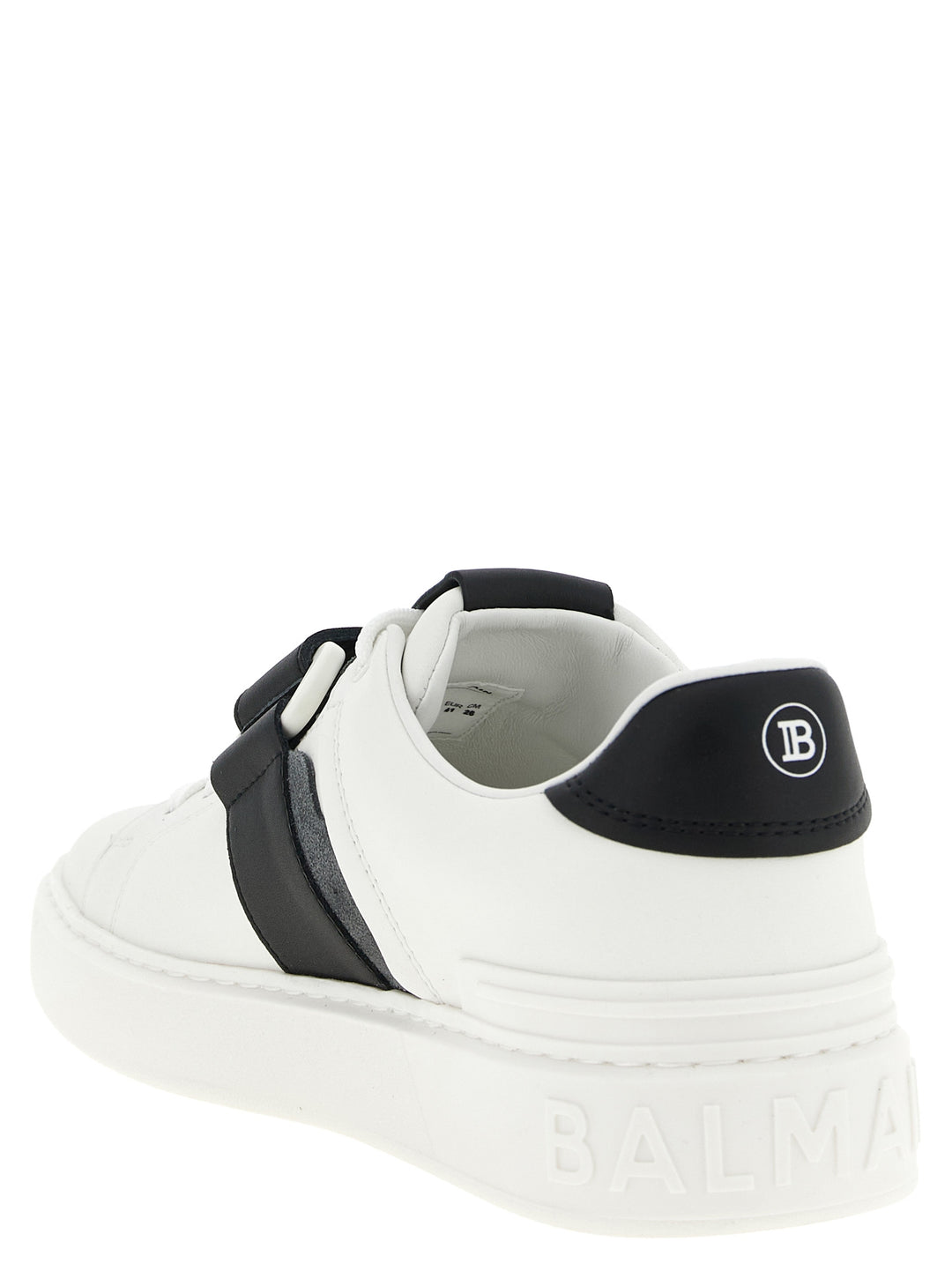 Balmain B-Court Sneakers - White/Black | 6918f925ee544c0908ebe5048d9f570394e4f45c