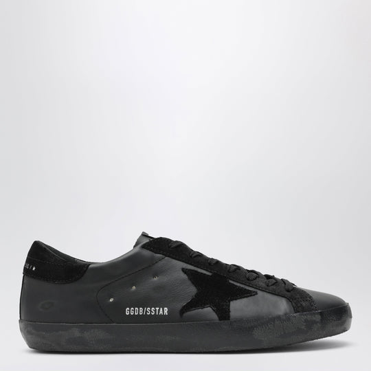 Black Super-Star Sneakers In Leather And Suede