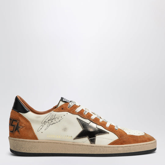 Ball Star Sneakers In White/Beige/Brown/Olive