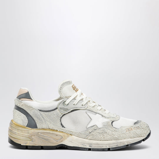 Dad-Star Trainers In Suede And White/Silver Mesh
