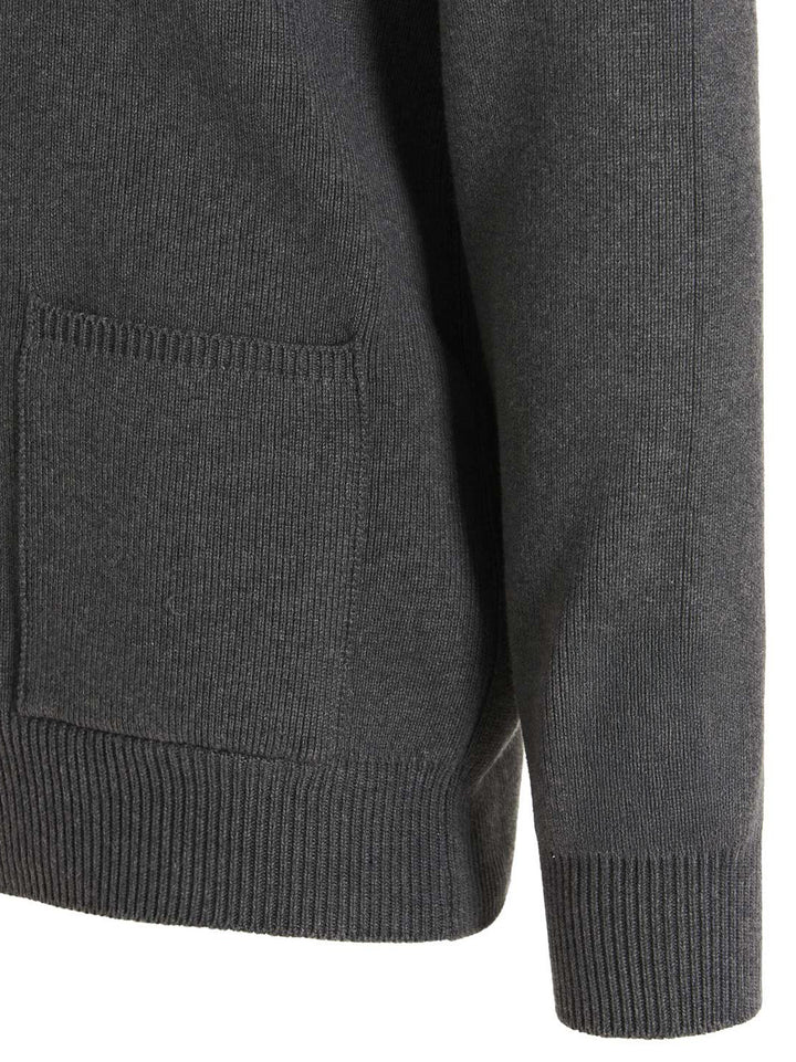 Golden Goose Logo Cardigan Sweaters and Cardigans - Gray | 4778481a32ae2bea51a9cc31e6138fa728742f1a