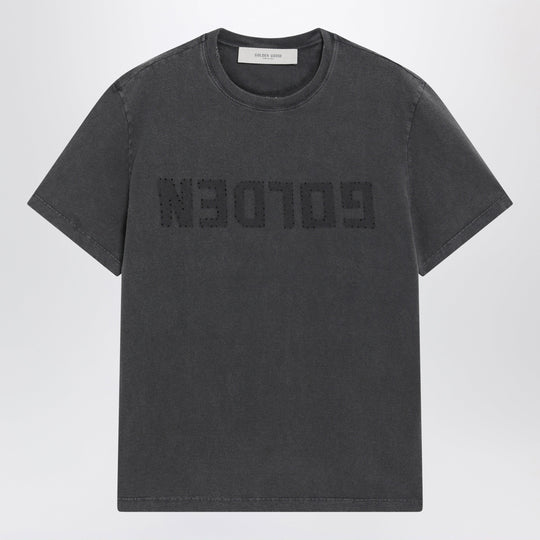 Anthracite Grey Vintage-Effect T-Shirt