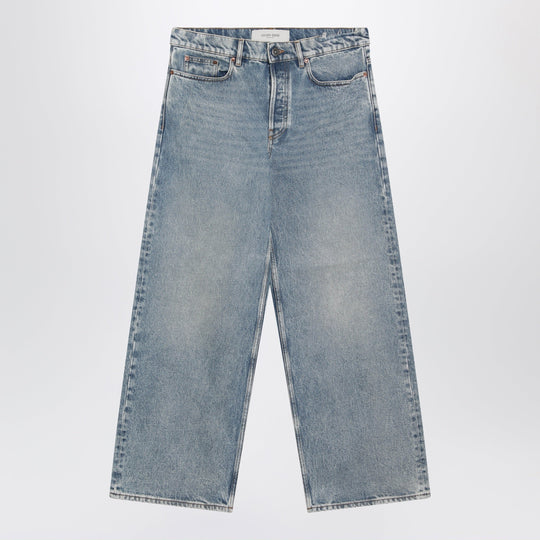 Light Blue Washed-Effect Jeans