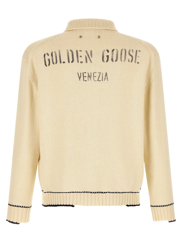 Golden Goose Rindley Polo - White | 93c0f9081090400c2b8dc6ebbfbbc27adaad3151