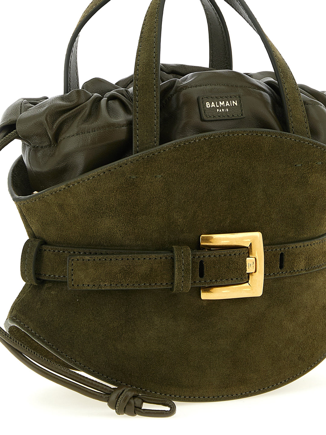 Balmain Shuffle Hand Bags - Green | e2dfe2212b40bb42796b1456744db8695d34b942