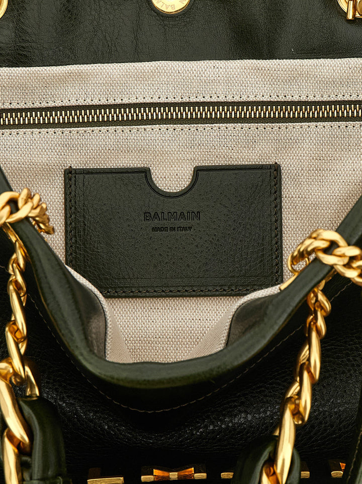 Balmain 1945 Soft Tote Bag - Green | 7506c1a245e920f14cee723245e1f67f233493dd