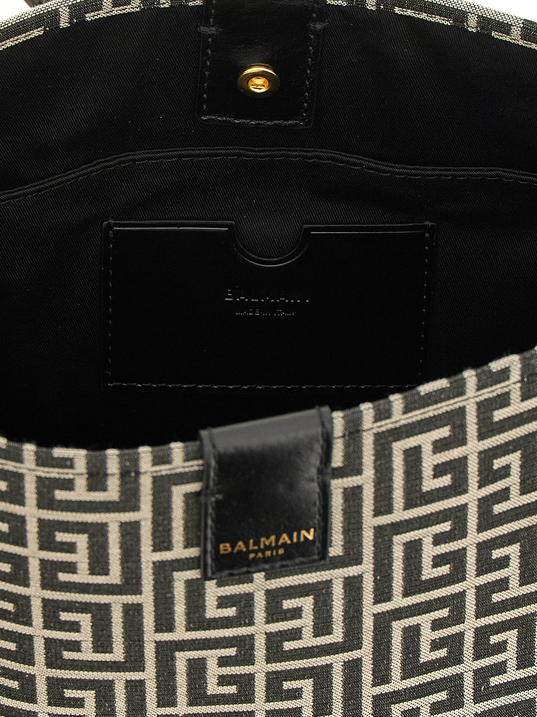Balmain Release Tote Bag - White/Black | b3acc525684a91858ba95551594f175db243d855