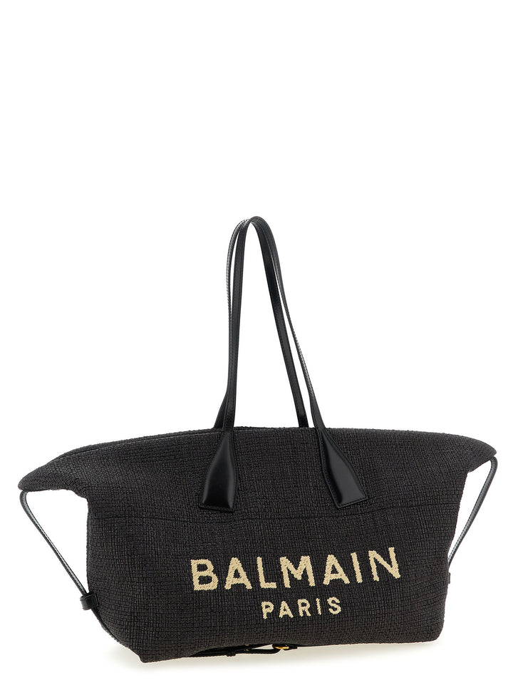 Balmain Track Tote Bag - Black | b65843a037fe6cdbfbeb76e7ce2c43eb57171c39