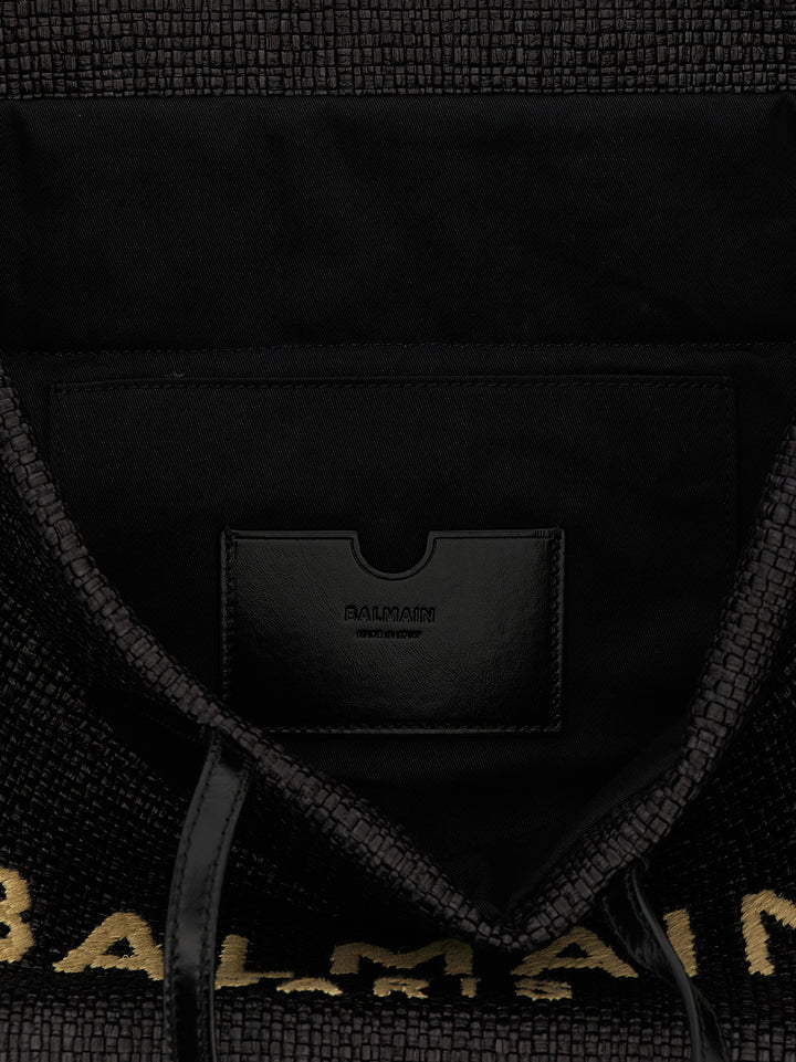 Balmain Track Tote Bag - Black | be305481519b2b5f002947cb894004a3be1f899e