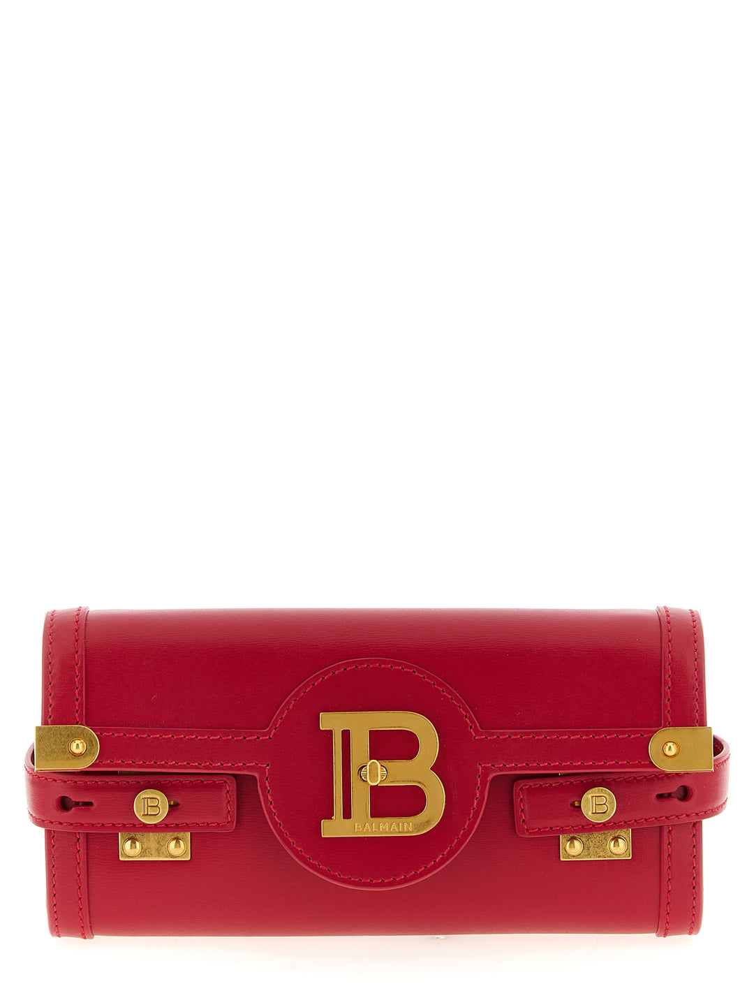 Balmain B-Buzz 23 Clutch - Fuchsia | 1957cd696d6bae831f72035caf0d7dae3cfe2f23