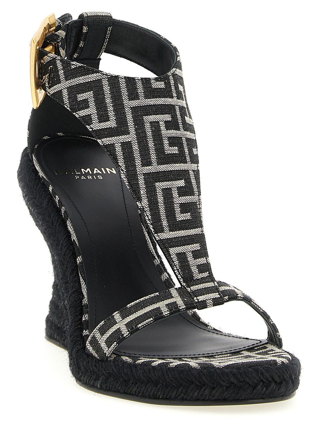 Balmain Anthem Wedges - Black | 0bb7e0a13ea7556bc0e0f18f677a151e10f09cde
