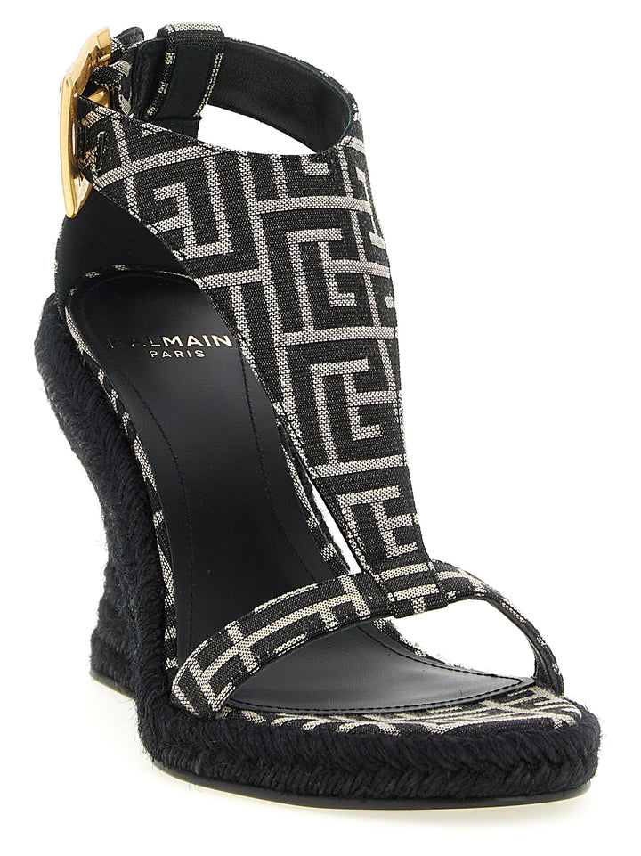 Balmain Anthem Wedges - Black | 0bb7e0a13ea7556bc0e0f18f677a151e10f09cde