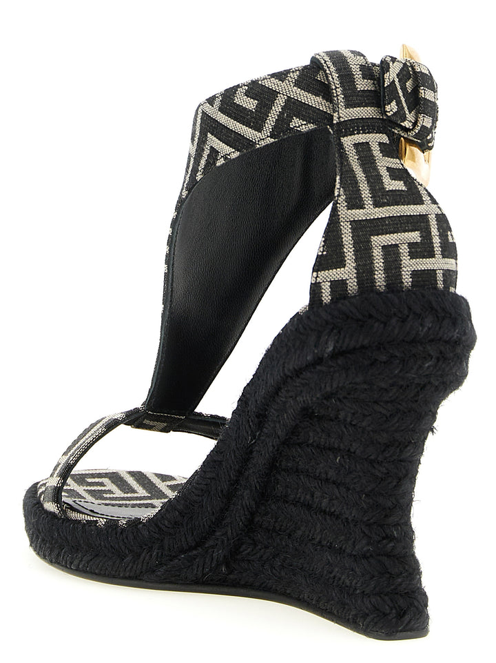 Balmain Anthem Wedges - Black | 7d4149e31e5a17c76c66433a63ecae538d60dbcf