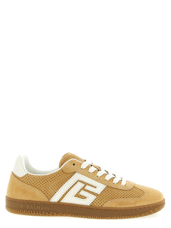Balmain Suede Sneakers - Beige | 455889708ff9201fda85a4c42eec162218497007