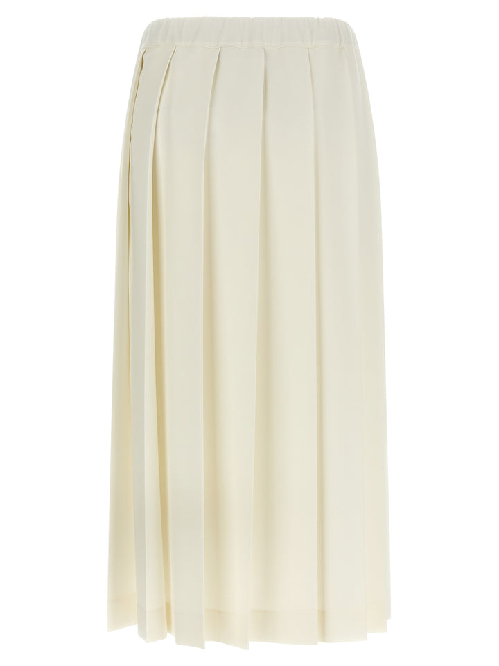 Fabiana Filippi Pleated Skirt Skirts - White | 3d98534c65c3c93ba492d742f05e6d76bfac6c02