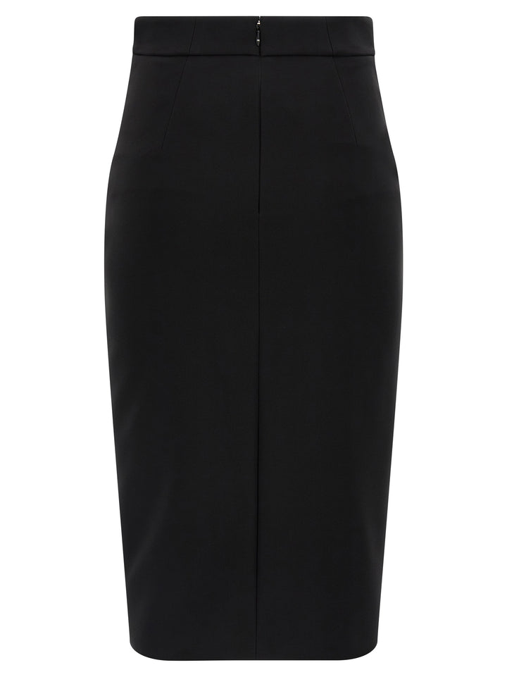 Elisabetta Franchi Zip Skirt Skirts - Black | 0df2ab812711a11f2251bb8654e891e4c49730cb