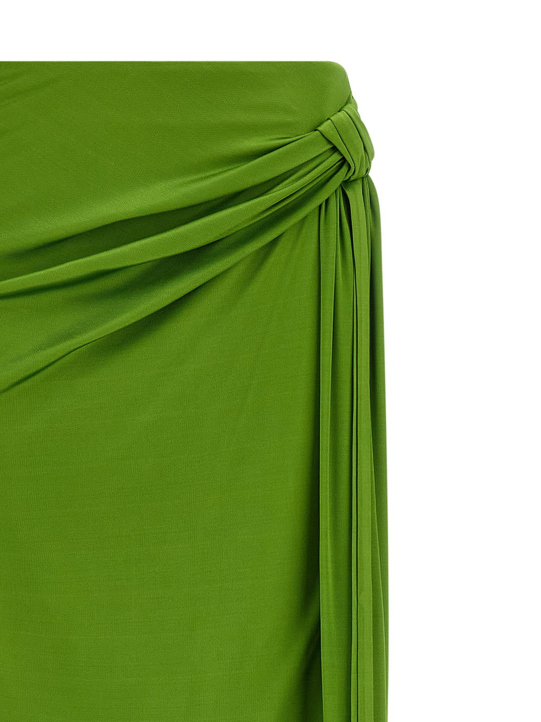 Elisabetta Franchi Shiny Viscose Skirt Skirts - Green | 760b67e05605ffc56fd472e29c80fe50b05082a7