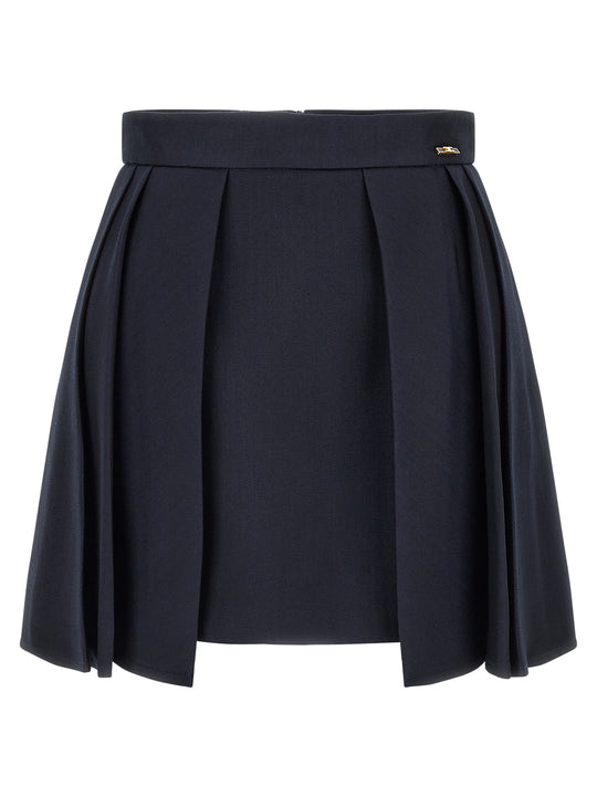 Fresh Wool Skirt Skirts Blue