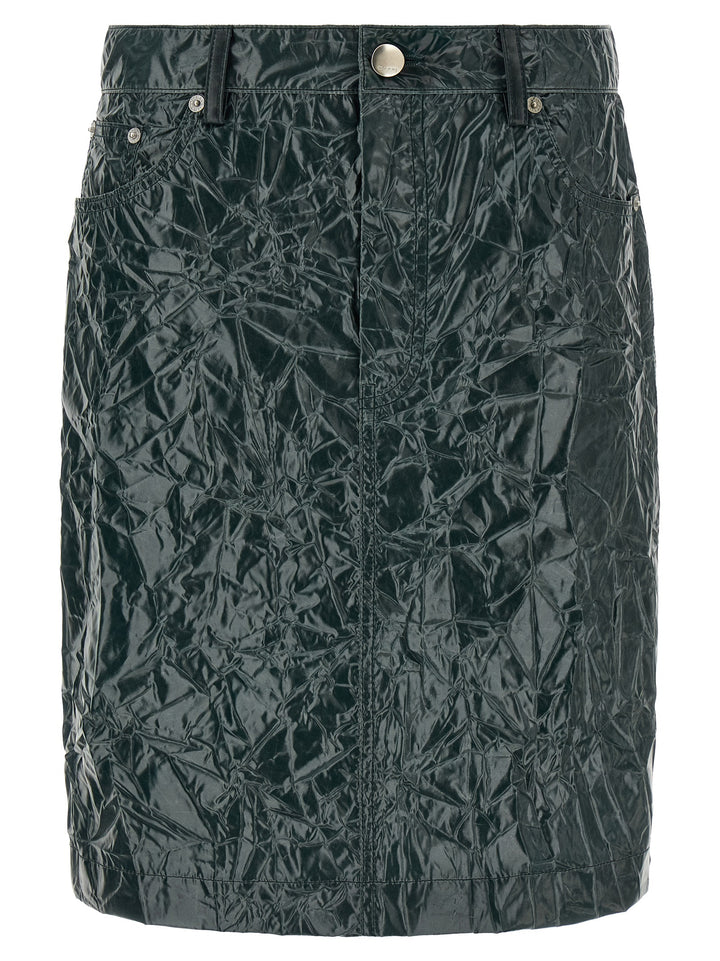 Marni Skirt With A Wrinkled Effect Skirts - Green | 56db38b840fc36a3eba9a82000310815ee72e48a