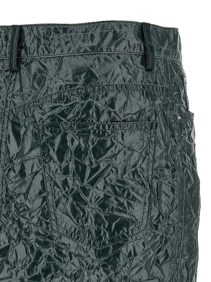 Marni Skirt With A Wrinkled Effect Skirts - Green | 98468741c06a7ee228085ad1843159bda80aae21