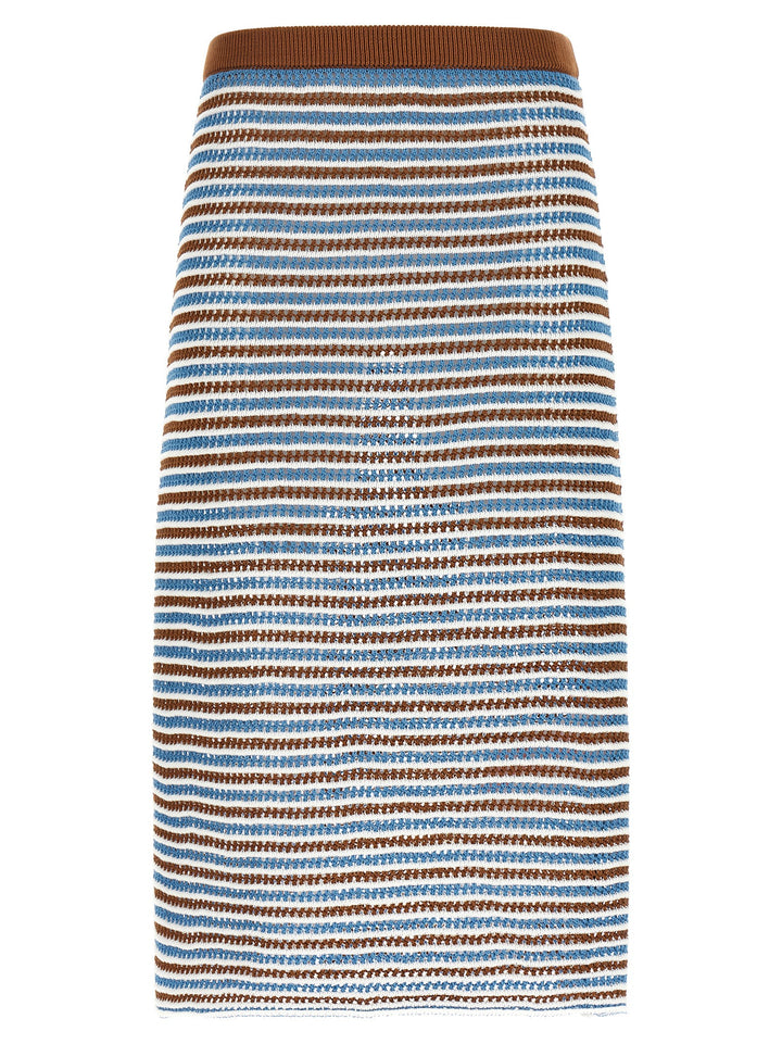 Marni Striped Crochet Skirt Skirts - Multicolor | 671ed217f113267ecbf0e70ba451a4c6b0f33855