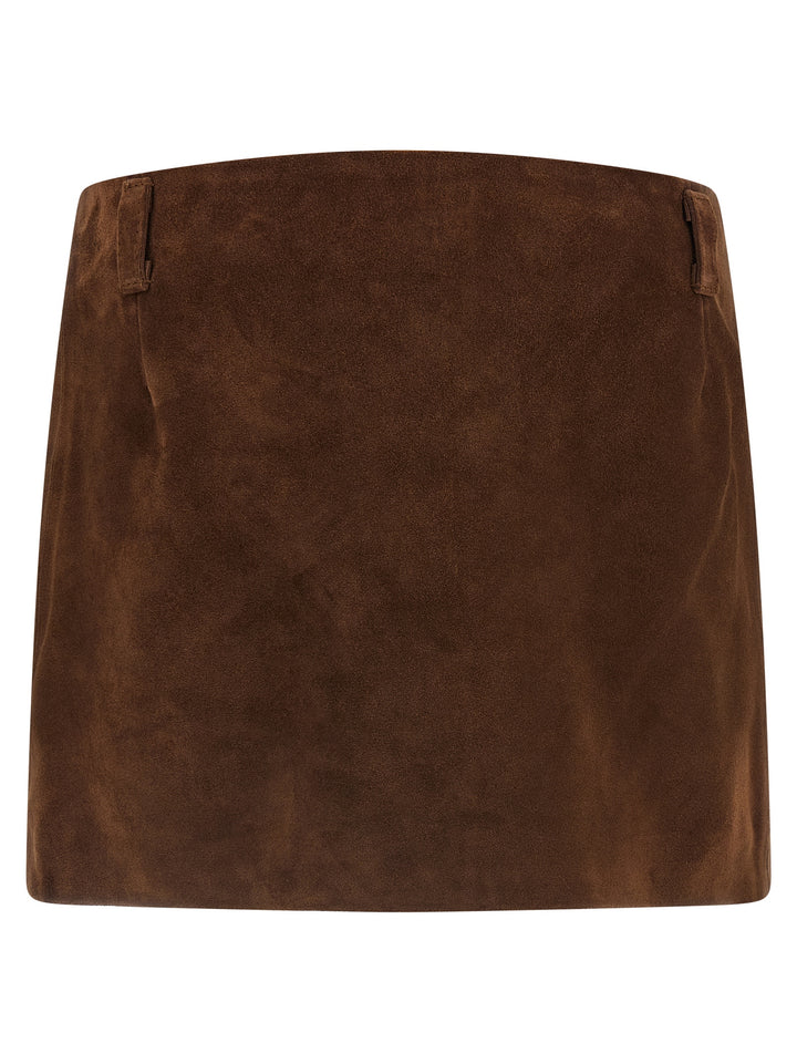 Marni Leather Skirt Skirts - Brown | b420f3dd7d63d676ee910a31ccac185c5cc9a7a6