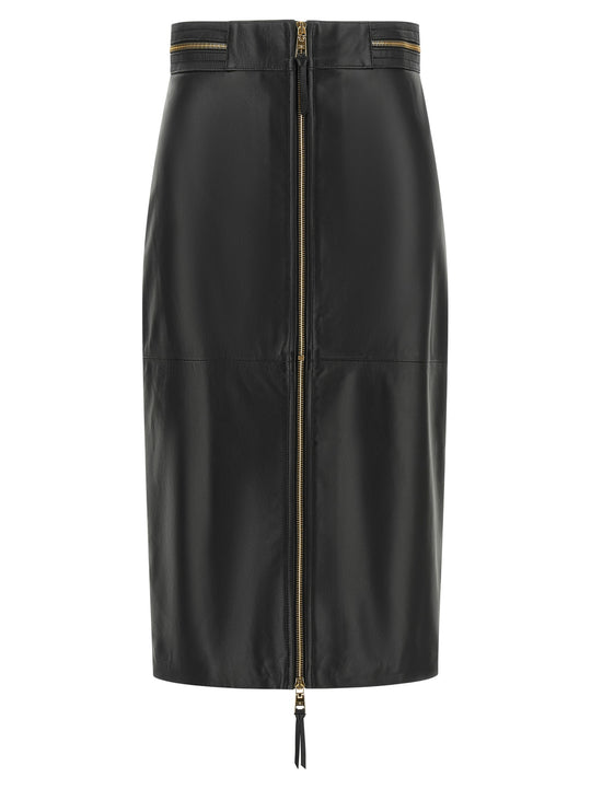 Leather Skirt Skirts Black