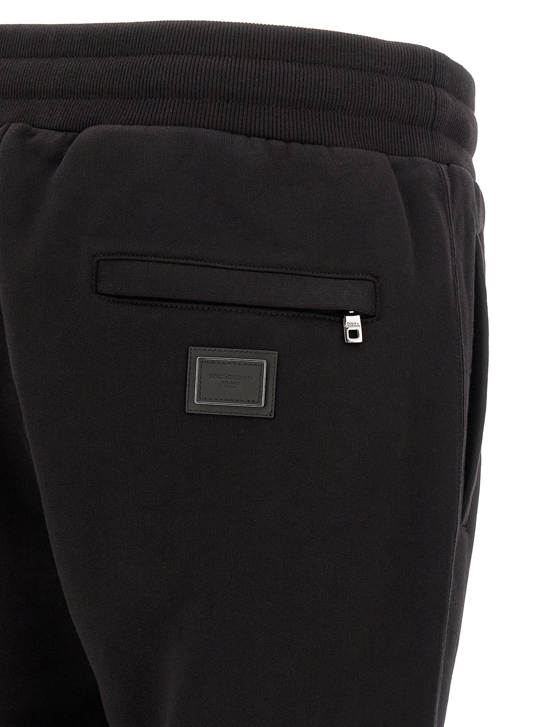 Dolce & Gabbana Logo Plaque Joggers Pants - Black | a66a404f233be4854e97df68237e56b6d542fb36