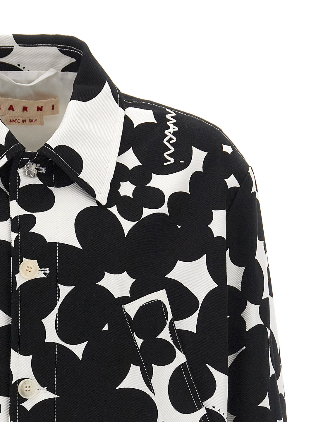 Marni Dillies Puffer Jackets - White/Black | aee44f4e953cd1d6b0b77be51833a27db408e4ff