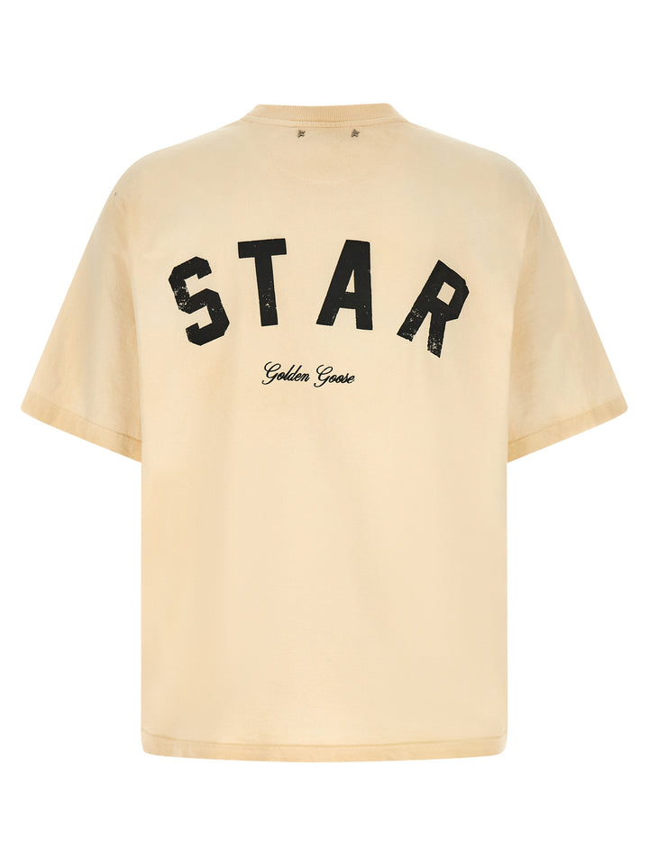 Golden Goose Logo T-shirt - Beige | 7974c91682ecad00c98d9512e7807eacf4724003