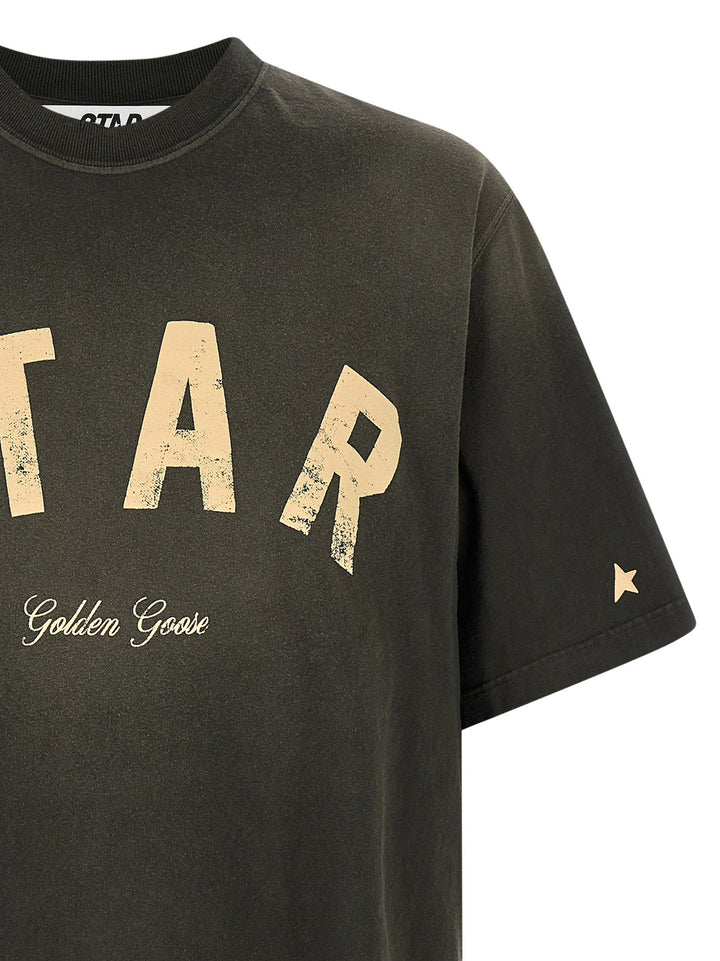 Golden Goose Logo T-shirt - Gray | 22ae14d598efa398f274ed4a984f032eac272e09