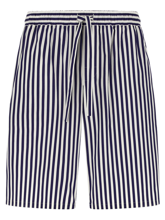 Striped Bermuda Shorts Bermuda And Short Blue