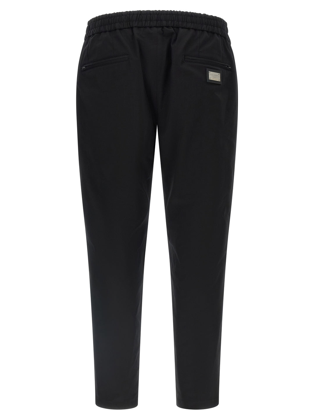 Dolce & Gabbana Logo Plaque Pants - Black | e06ef5a0ff6e94fac52c1ba9b1ddf541d71de81f