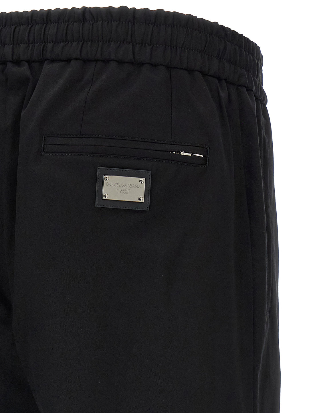 Dolce & Gabbana Logo Plaque Pants - Black | 33ee99a5e69dd3f74c36e7811359c34119c11629