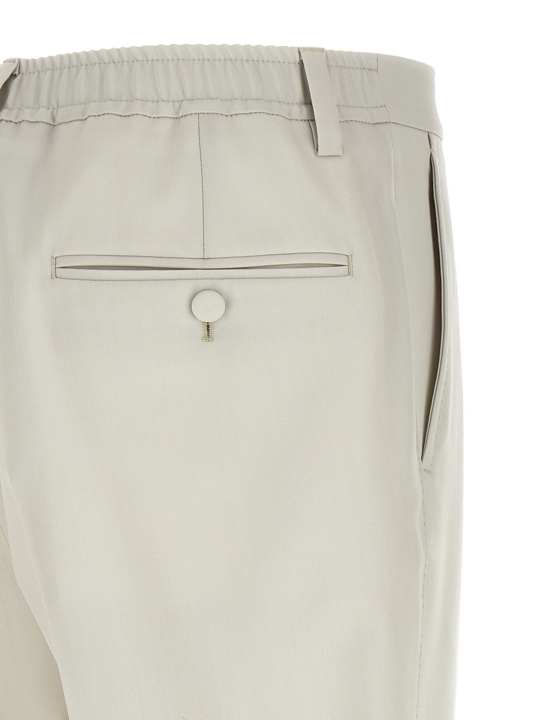 Dolce & Gabbana Poplin Wool Pants - Beige | 47fa6eb232dd2e69eb9ed4615824f50d24e706fe