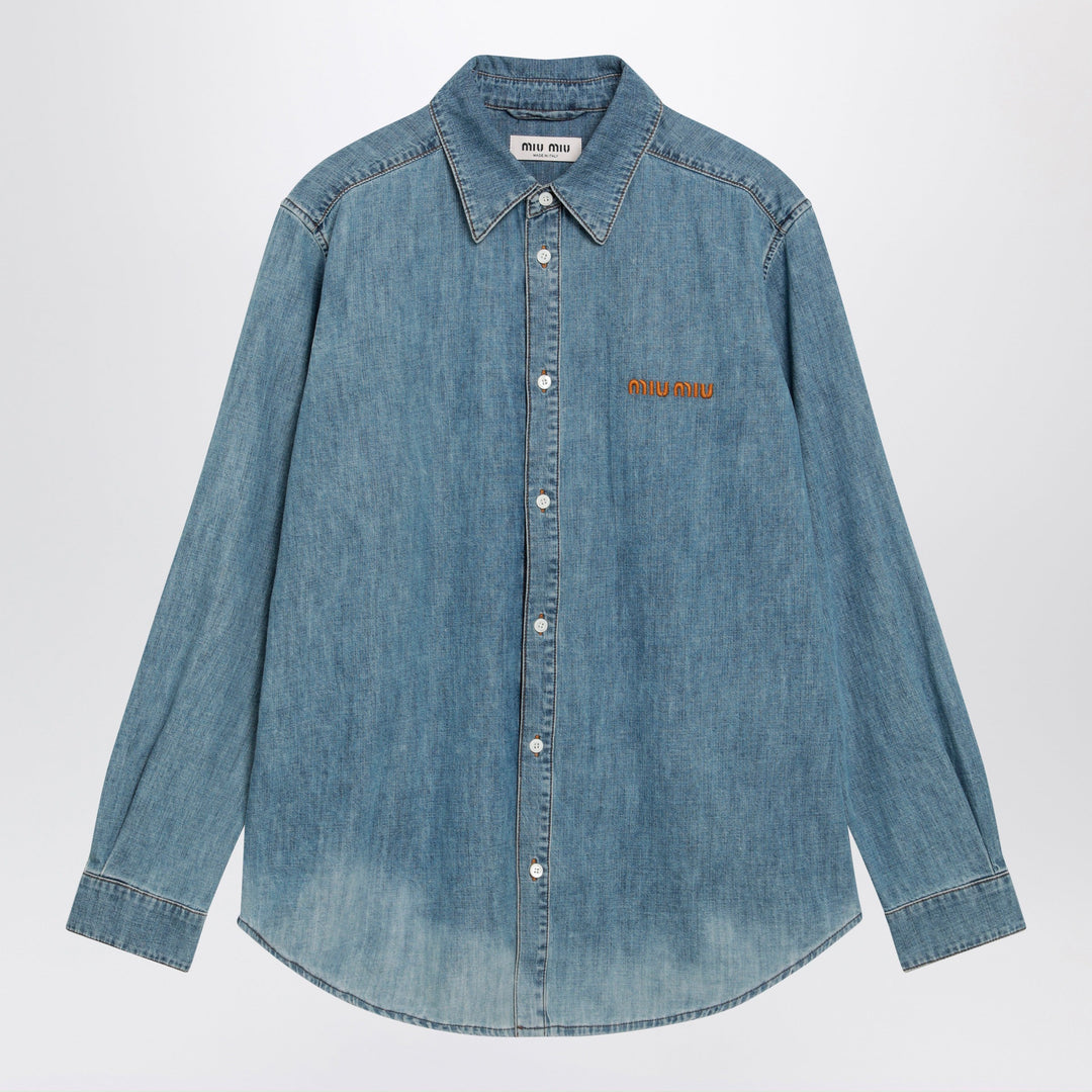 Miu Miu Shirts & Tops - Light Blue | 609b12d947b8475cd65d1486d4908b154449d371