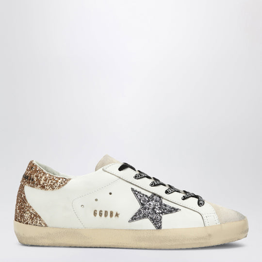 White/Silver/Gold Super-Star Sneakers
