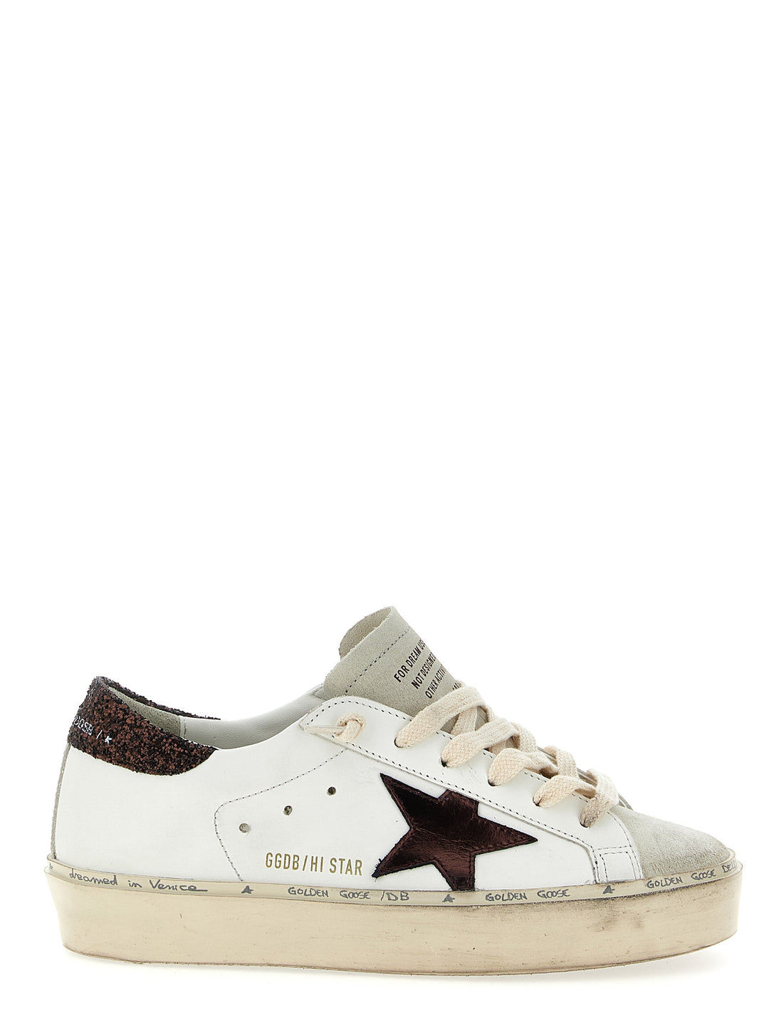 Golden Goose Hi Star Sneakers - Brown | 96ac43233708001befcfc83a80cbb0d18f3d94b0