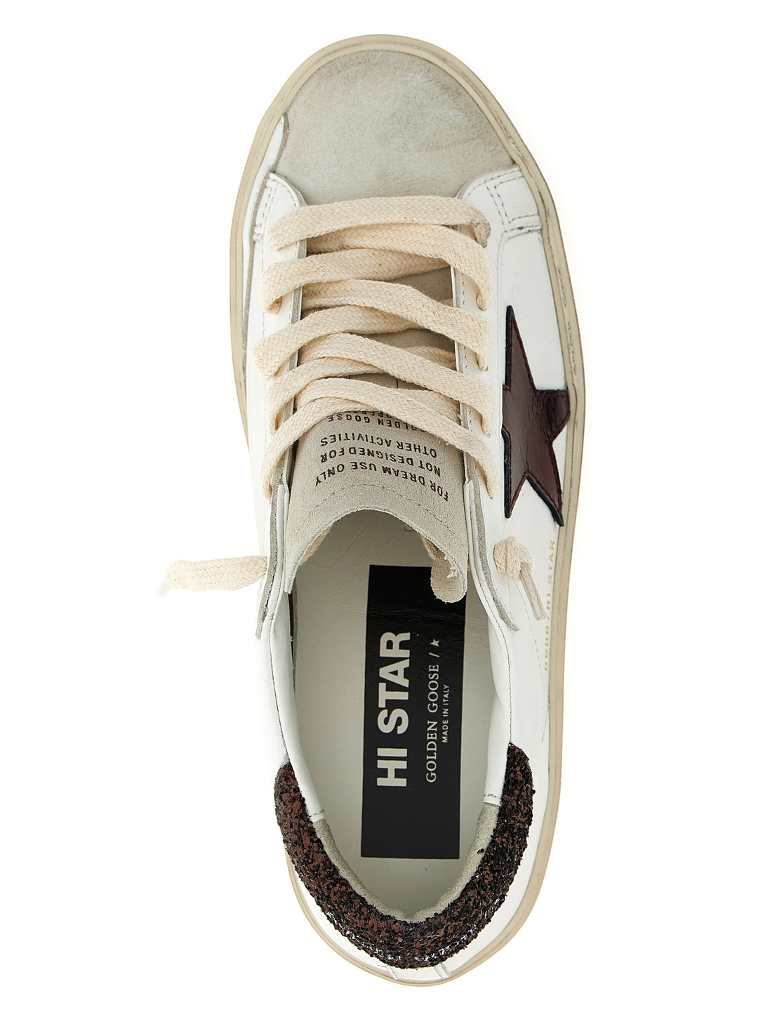Golden Goose Hi Star Sneakers - Brown | c451414e870623f60fe890fb7995e5577c88135d