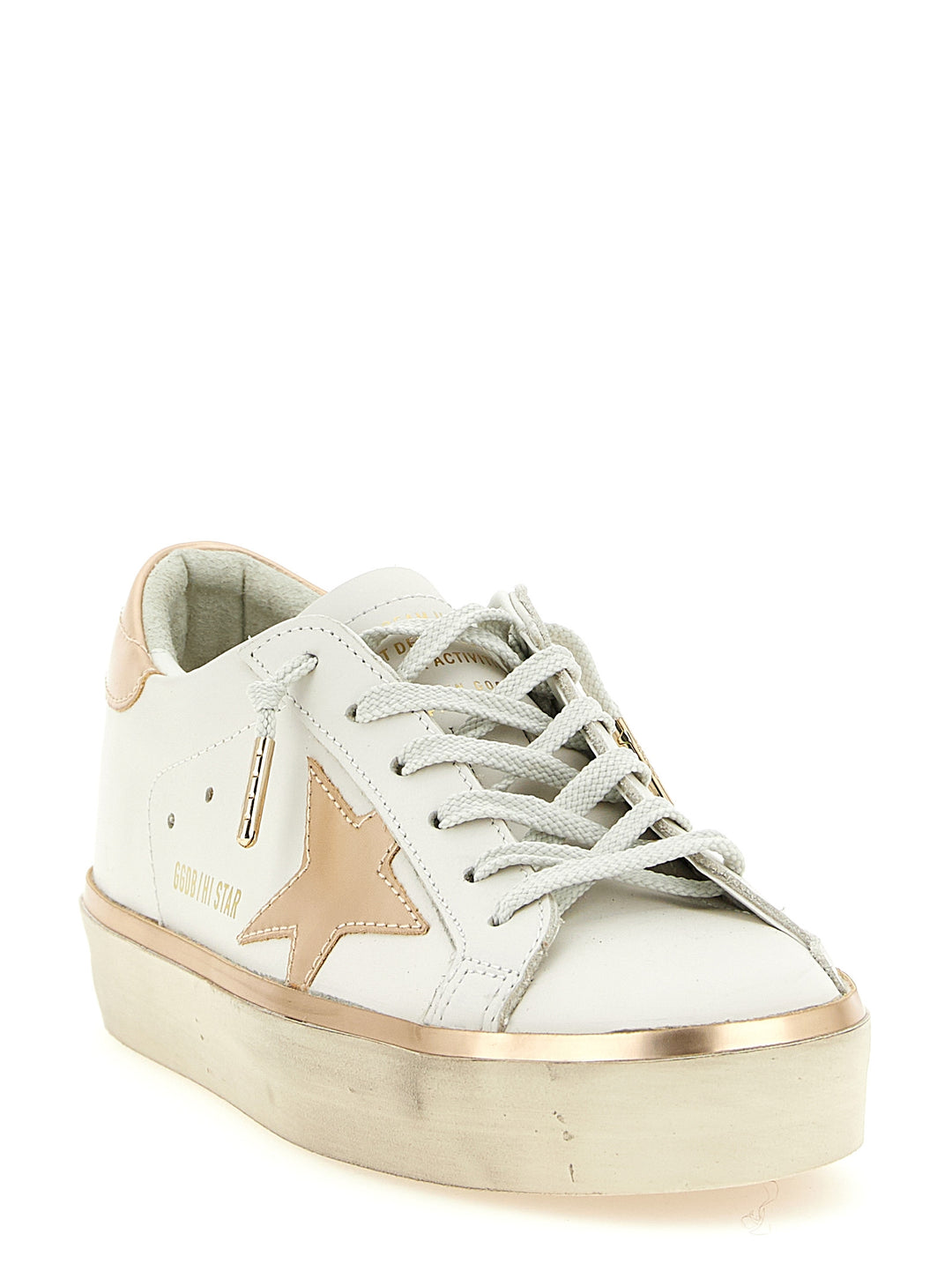 Golden Goose Hi Star Sneakers - Pink | 6c185c4636d4c8f9fdeffc5097068529f3c2b327