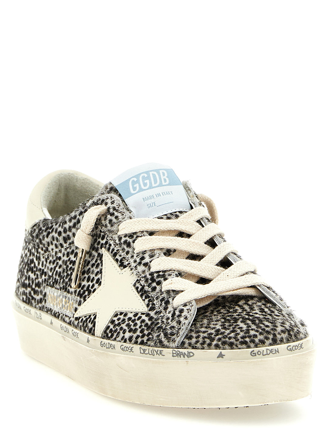 Golden Goose Hi Star Sneakers - White/Black | b667b4140cb5713dea5997e2cdec795fe6e49ba1
