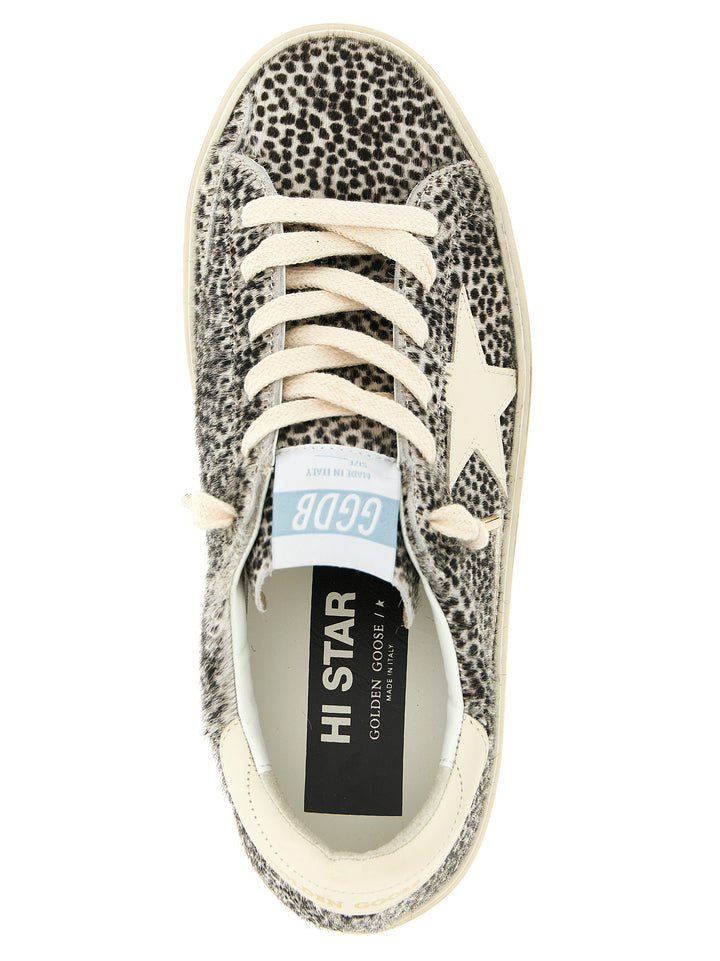 Golden Goose Hi Star Sneakers - White/Black | 4d1c0c0836ebdcf0197bf0ddde82938dc802c9c3