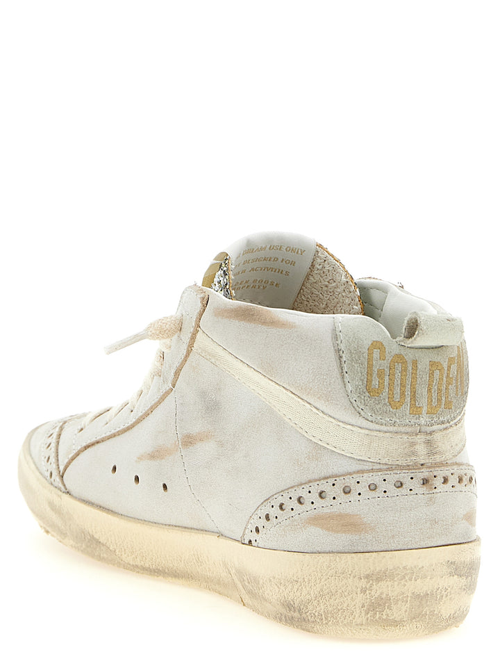 Golden Goose Mid Star Sneakers - Beige | f9a16b8b4d5f06c0a33c8296882d81c8c5705c9f