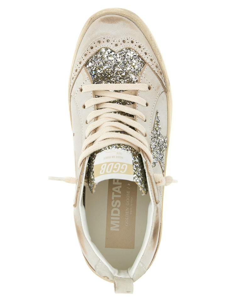 Golden Goose Mid Star Sneakers - Beige | 745adbc29f4697a2ca565735022b249138f3e2f3
