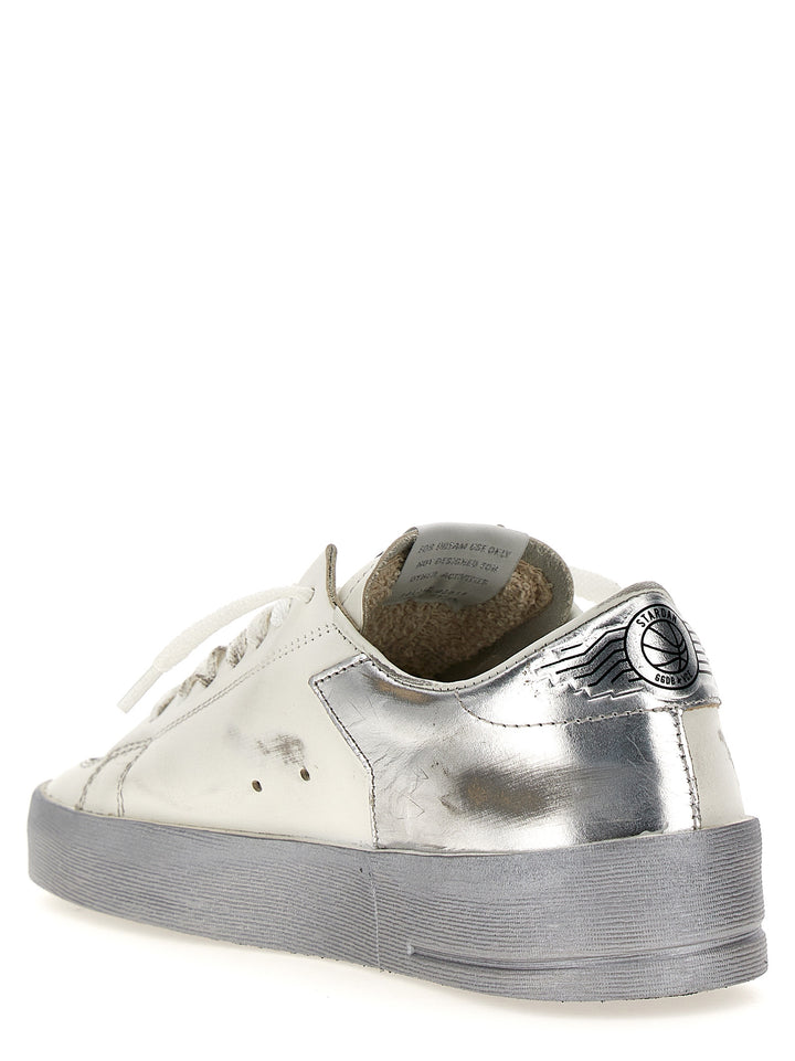 Golden Goose Stardan Sneakers - Silver | b6732bdc696133fdfbc81eebf9251385dda1aba8